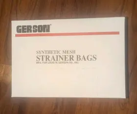 071207 Gerson 071205 Five Gallon Synthetic Mesh Strainer Bags With Elastic Top 25 Per Box