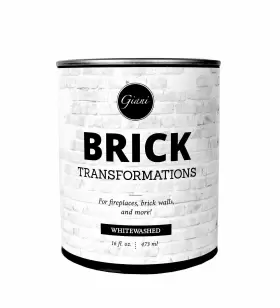 Giani 856512007606 Brick Transformations Whitewash Paint For And Fireplaces- 16 Oz Pint