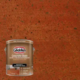 Glidden 056198984882 1gal.rustic Red Interior/exterior Semi-transparent Concrete Stain