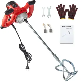 2300w Goyappin 729162106213 Handheld Cement Mixer For Drill 6speed Adjustable Portable Electric Mix