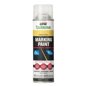 Invmrk-10 Gpm Trustripe 17 Oz Yellow Inverted Marking Paint Aerosol Spray