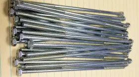 108780 Graco 1/4-20x4-1/2 Hex Head Cap Screws Zink Plated Bag Of 24 Ofb2 #9