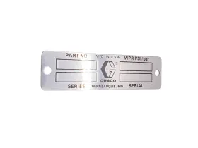 150707 Graco Plate Designation