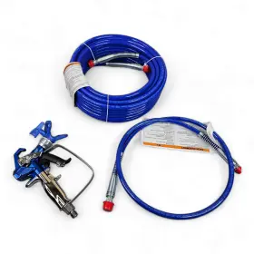 17y042 Graco Contractor Pc Airless Spray Gun Bluemax Ii 50ft Hose 517 Tip -