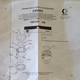 Graco 245065 Genuine Triton 308 Diaphragm Repair