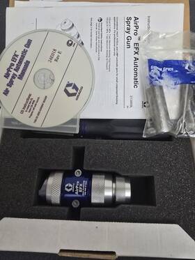 Graco 24b862 Airpro Efx Auto Spray Gun Head Nos With Manual Hardware Box