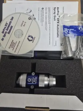 24b862 Graco Airpro Efx Auto Spray Gun Head Nos With Manual Hardware Box