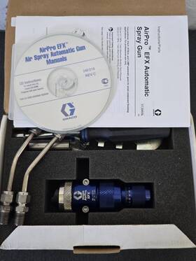 Graco 24b867 Airpro Efx Hitech Auto Spray Gun Nos With Manual Hardware Box