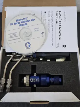 24b867 Graco Airpro Efx Hitech Auto Spray Gun Nos With Manual Hardware Box