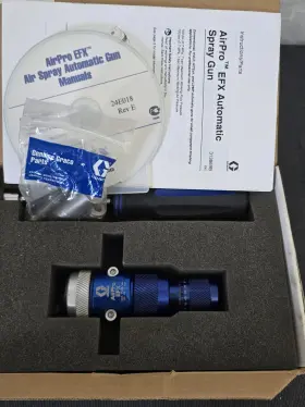 24b868 Graco Airpro Efx Hitech Auto Spray Gun Nos With Manual Hardware Box