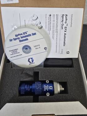 Graco 24b869 Airpro Efx Lvmp Auto Spray Gun Nos With Manual Hardware Box