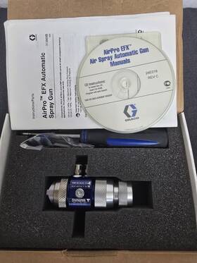 Graco 24b882 Airpro Efx Auto Hvlp Spray Gun Nos With Manual Hardware Box
