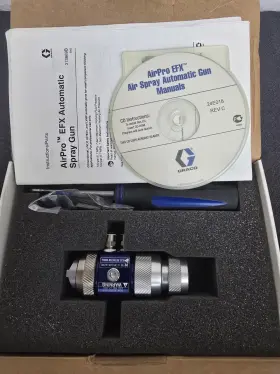 24b882 Graco Airpro Efx Auto Hvlp Spray Gun Nos With Manual Hardware Box