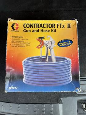 Graco 287077 Contractor Ftx Ii Spray Gun And Hose Kit