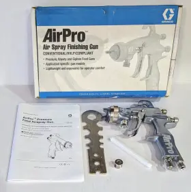 312414c Graco Airpro Air Spray Finishing Gun Conventional Hvl Pressure Gravity Siphon