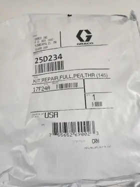 L14ac0 Graco 755652690023 Kit Repair Full Pe/lthr 145 Part # 25d234 For Xtreme 145cc Lower