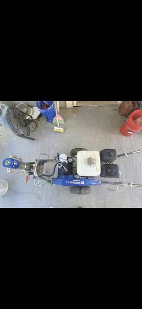 Graco Gh-675 Dutymax Gh 675 Gas Airless Paint Sprayer Cart Frame Blue Commercial