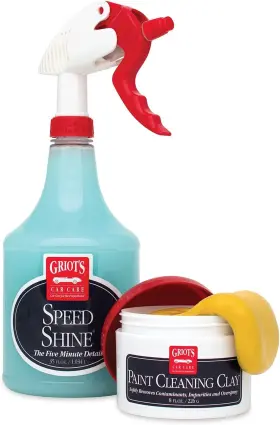 11145 Griots Garage Paint Cleaning Clay Kit And 35oz Speed Shine