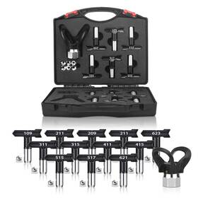 Grogr B0cyzbptyn 14 Pcs Airless Sprayer Tips Paint Tip Guard And Black Storage Cas