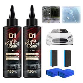 Guenfesh Qingjieji2 2pcs Bianca Glass Polishing Liquid D1 Bomini Car Compound