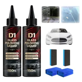Qingjieji2 Guenfesh 2pcs Bianca Glass Polishing Liquid D1 Bomini Car Compound