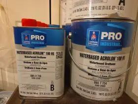 9163 H&s 035777021538 Waterbased Acrolon 100 Hs Part A And B Color Is Tin Lizzie