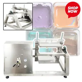 220541a Haywhnkn 10 - 20l 360 Rotating Pneumatic Paint Mixer Air Comperssor W Hand Plate Valve