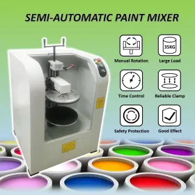 W154l076 Haywhnkn 110v Rotary Paint Mixer Semi-automatic Shaker Manual-clamping 110rpm