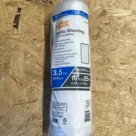 309-370 Hdx Clear 3.5 Mil Sheeting Plastic 10ft X 25ft 309 370