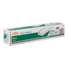 Hdx 445018172135 10 Ft. X 100 Clear 6 Mil. Plastic Sheeting