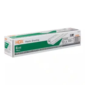 Hdx 445018172135 10 Ft. X 100 Clear 6 Mil. Plastic Sheeting