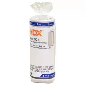 Hdx 445021690657 3 Ft. X 50 Clear 4 Mil Plastic Sheeting