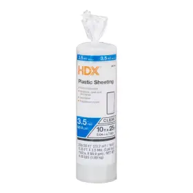 Hdx 445041492453 10 Ft. X 25 Clear 3.5 Mil Plastic Sheeting