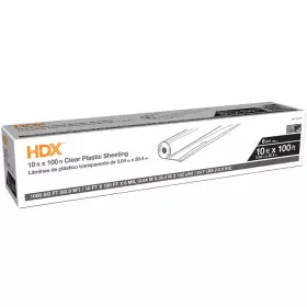 Hdx 726084509283 10 Ft. X 100 Clear 6 Mil. Plastic Sheeting Heavy Duty Translucent Film