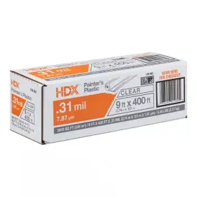 Hdx 744759472977 9 Ft. X 400 0.31 Mil High Density Plastic Painters