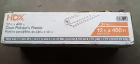 Hshd12-400 Hdx 12 Ft. W X 400 L 0.31 Mil High Density Painters Plastic Sheeting