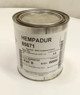 85671 Hempel Hempadur Part B Clear Amine Adduct Cured Phenolic Epoxy Coating .11 Gal