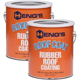 42128-4 Hengs Industries Rubber Roof Coating 2 Gallons