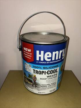 Henry 010.he.886.0422 887 Tropi-cool 100% Silicone White Roof Coating .90 Gal