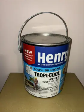 010.he.886.0422 Henry 887 Tropi-cool 100% Silicone White Roof Coating .90 Gal