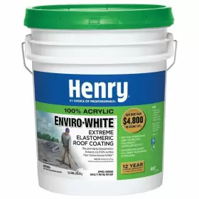 He687406 Henry 687 Enviro-white 100% Acrylic Reflective Elastomeric Roof Coating 4.75 Gal