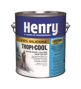 He887hs042 Henry Tropi-cool White Silicone Roof Coating 0.9 Gal. - Total Qty 1