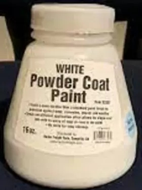 93307 Hft 16 Oz. White Powder Coat Paint Finish Protects Against Corrosion No Mess