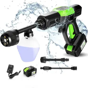 Hz53242g Homdox Cordless Pressure Washer 1300 Psi Portable Power Green