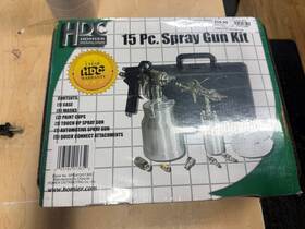 Homier 093184013652 Hdc - Homer Distributing 15 Piece Spray Gun Kit And Case New Ecp015867