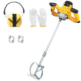 2100w Huhomco 746497314823 Electric Concrete Mixers 110v Mud Cement Mixer 6 Speed Adjustable