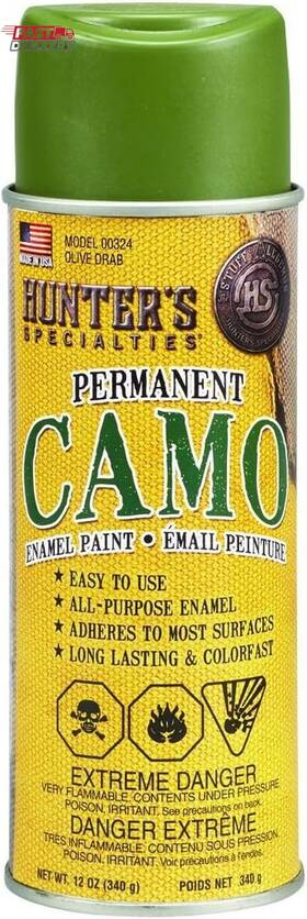 Hunters Specialties Hs-00324 Camo Spray Paint - Non-reflective Finish Water Resistant Fas
