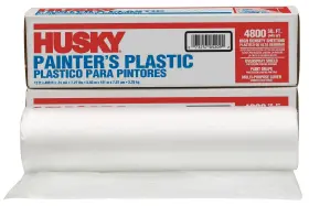035124h Husky 1-roll Of 12 X 400 Poly-america 03512h Clear .31-mil High De