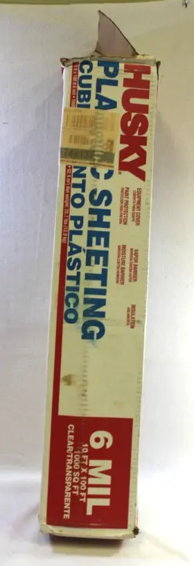 Husky 073257009386 Construction Plastic Sheeting 6 Mil 10ft X 100ft 1000 Sq Ft