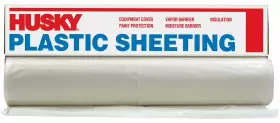 41025c Husky 073257010252 10ft X 25ft Poly-america Clear 4-mil Low Density Plastic Sheeting